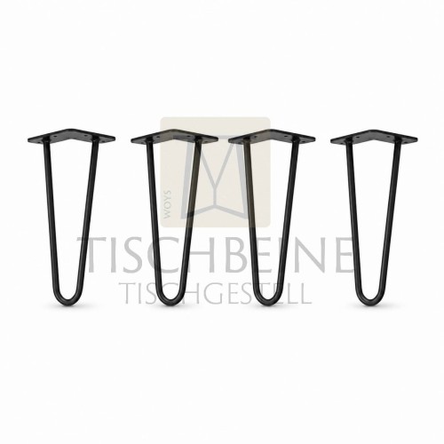 Hairpin Legs 30 cm Schwarz 4er Set