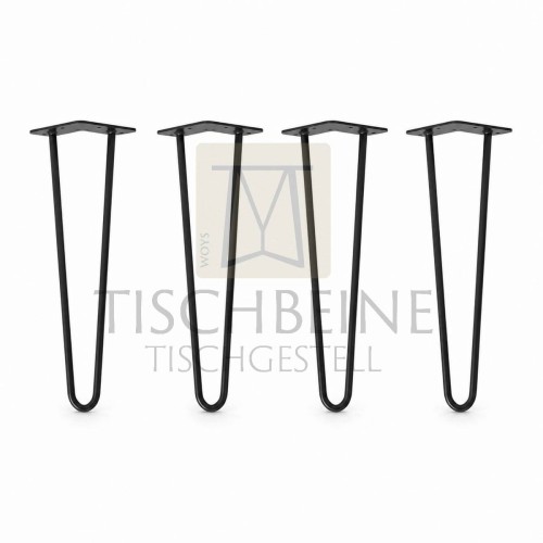 Hairpin Legs 35 cm Schwarz 4er Set