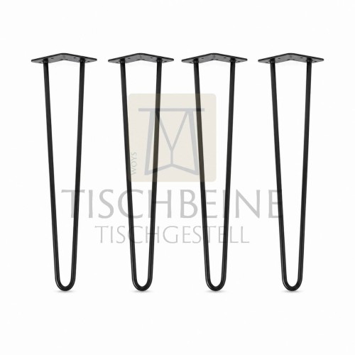 Hairpin Legs 40 cm Schwarz 4er Set