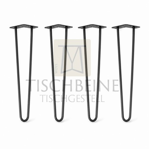 Hairpin Legs 45 cm Schwarz 4er Set