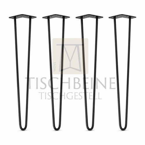 Hairpin Legs 50 cm Schwarz 4er Set