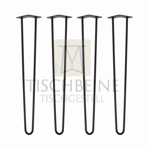 Hairpin Legs 60 cm Schwarz 4er Set