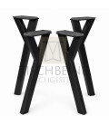 Y-Tischbeine aus Metall, 72 cm, 4er Set