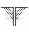 Regalhalter MERIT aus Metall, 18 cm, 2er Set