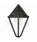 Regalhalter IRID aus Metall, 17 cm, 2er Set