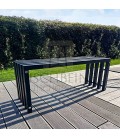 Gartenbank MELO aus Metall, 117 cm